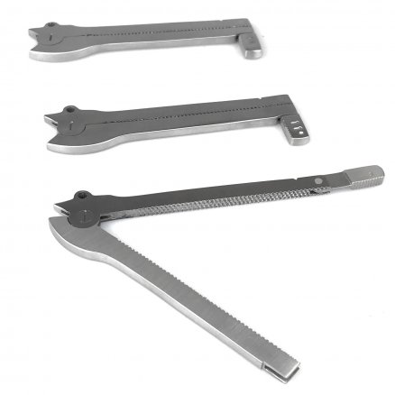 Затискач анастомозний по De Martel-Wolfson, кровоспинний (набір з 3 зажимів, № 2). Довжина робочої частини 7 см